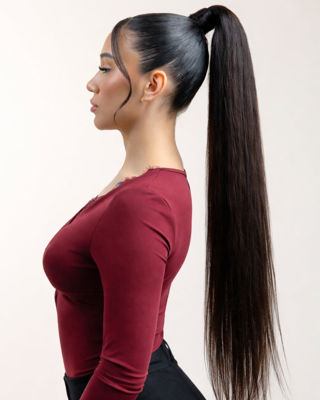 KEYLA: coleta postiza de pelo natural lisa