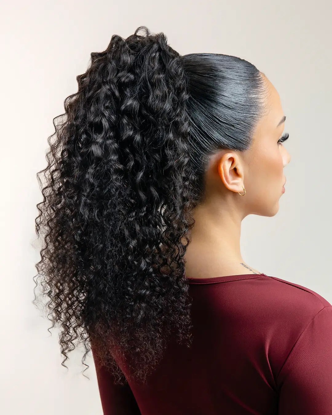 BLAKE: Coleta Rizada Cabello 100% Natural