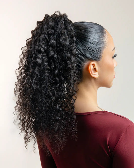 BLAKE: Coleta Rizada Cabello 100% Natural