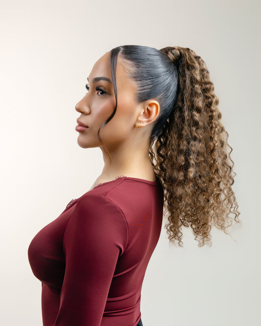BEYONCE: Coleta Rizada Cabello REMY