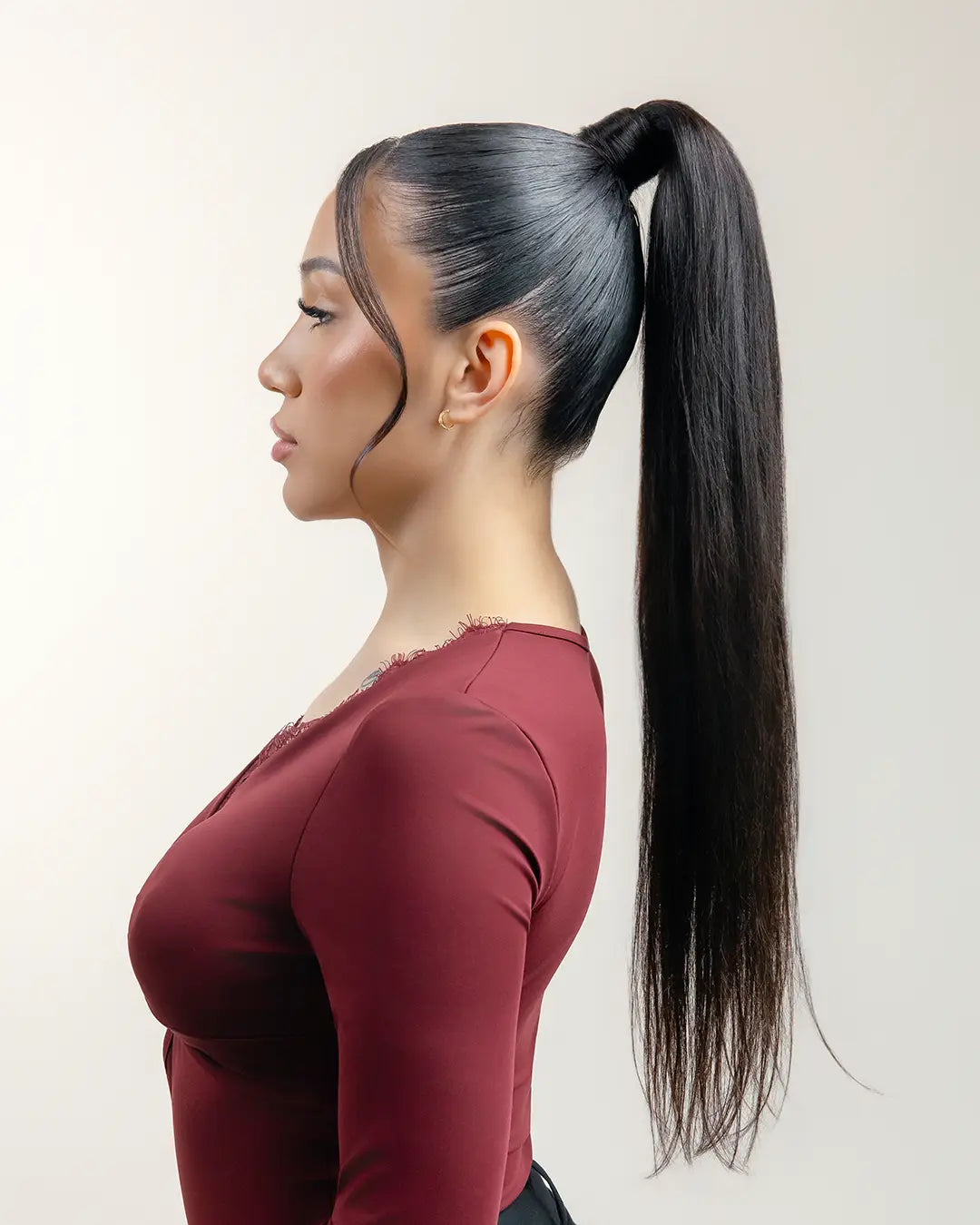 KEYLA: coleta postiza de pelo natural lisa