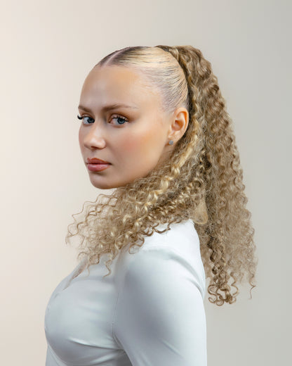 BEYONCE: Coleta Rizada Cabello REMY