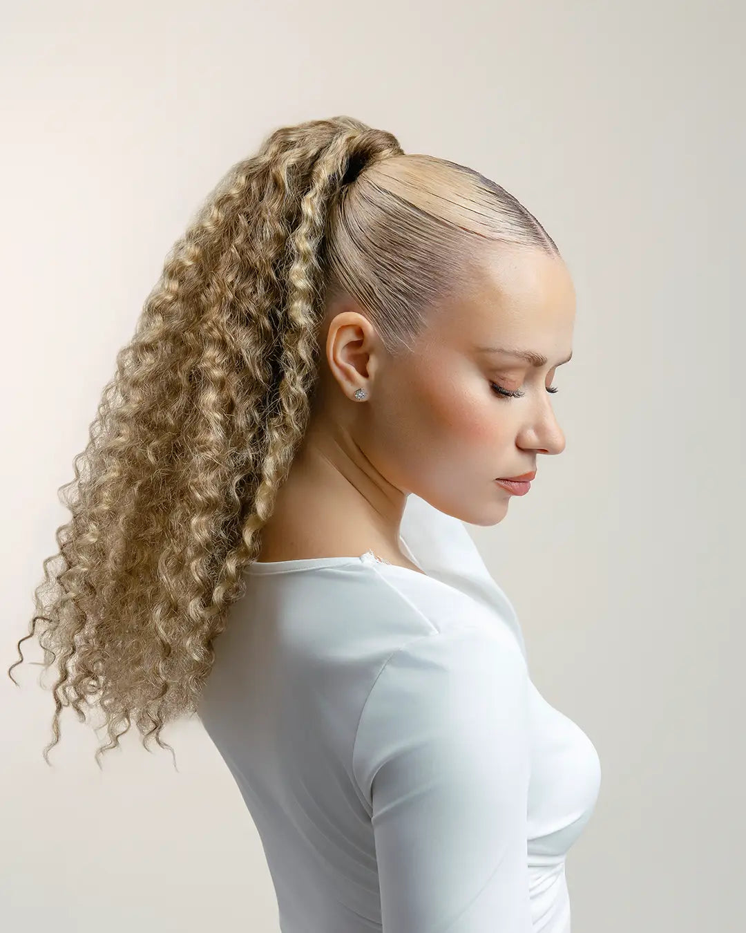 BEYONCE: Coleta Rizada Cabello REMY