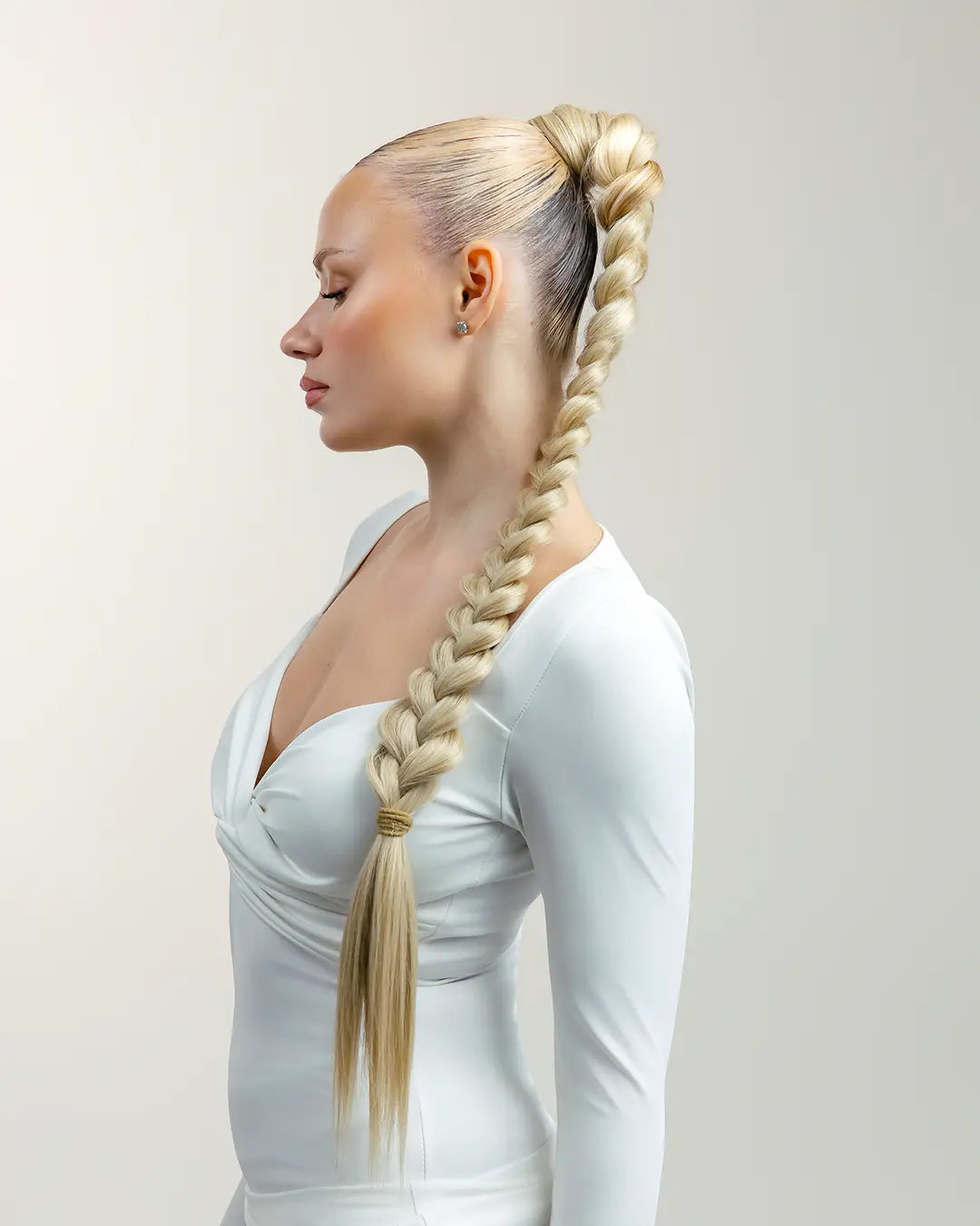 ATENEA: Coleta trenza sintética 86 cm